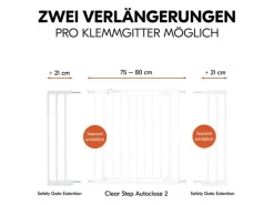 Hauck Verlängerung Türschutzgitter 21 cm Weiss