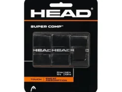 HEAD Tennis Grip Super Comp 3er-Pack, Schwarz