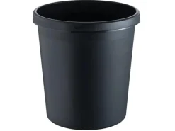 Helit Papierkorb 18 l, Schwarz