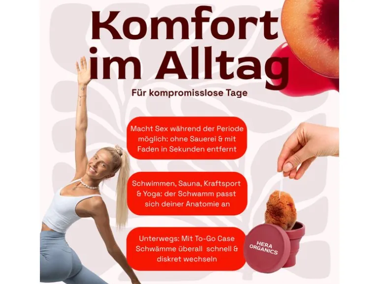 Hera Organics Menstruationsschwamm Grösse M 3 Stück