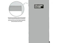 Herding Strassenkicker Fitness-Tuch mit Flap Grau 50 x 110 cm