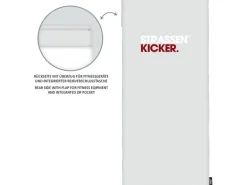 Herding Strassenkicker Fitness-Tuch mit Flap Grau 50 x 110 cm