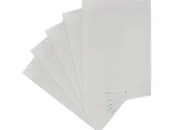 Herlitz Flipchart Block 65 x 98 cm, kariert, Weiss, 5 Stück
