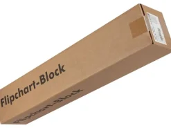 Herlitz Flipchart Block 65 x 98 cm, kariert, Weiss, 5 Stück