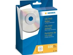 HERMA Hülle CD/DVD Hüllen aus Papier, 100 Stück