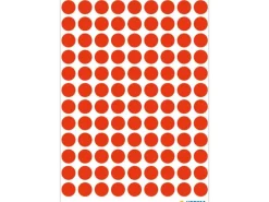 Herma Stickers Klebepunkte Vario Ø 8 mm, Neonrot