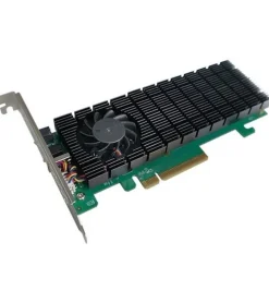 Highpoint RAID-Controller SSD6202A PCI-Ex8v3 - 2x M.2 NVMe, bootfähig