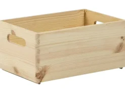 Holz Zollhaus Aufbewahrungskiste Kiefer 20 x 14 x 30 cm, Braun