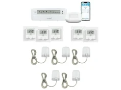 Homematic IP Fussboden Kit 5x Wandthermo, 5x Stellantrieb Acces2 Aktor