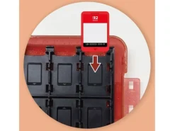 Hori Game Card Case Protective Cover 24 - pixel red [NSW2/NSW]