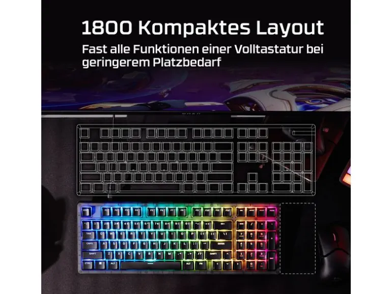 HyperX Origins 2 1800 mechanisch RGB Schwarz