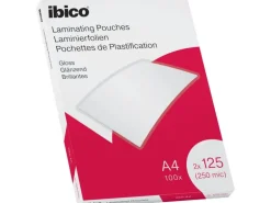 Ibico Laminierfolie Ibico A4, 125 µm, 100 Stück, Wasserabweisend