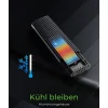 ICY BOX Externes Gehäuse USB Type-C für M.2 NVMe & SATA SSD