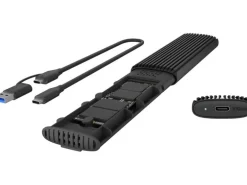 ICY BOX Externes Gehäuse USB Type-C für M.2 NVMe & SATA SSD