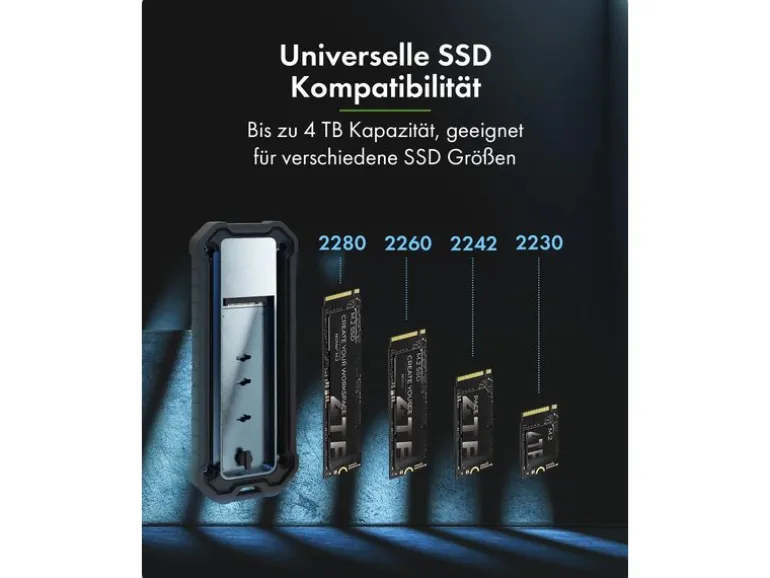 ICY BOX SSD Gehäuse IB-1827MCP-C31 M.2