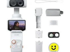 Insta360 Actionkamera Luna Ultra Creator Bundle Stellar White