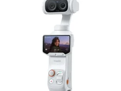 Insta360 Actionkamera Ultra mit Gimbal Standard-Paket Stellar White