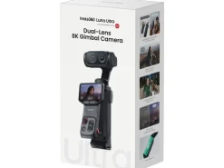 Insta360 Actionkamera Ultra mit Gimbal Standard-Paket Stellar White