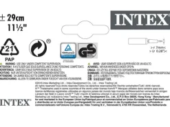 Intex Handpumpe Double Quick Mini Schwarz