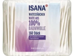 Isana Wattestäbchen 3 x 160 Stück