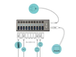 i-tec USB 3.0 Charging HUB 10 Port