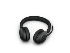 Jabra Headset Evolve2 65 Duo MS Schwarz, USB-A, inkl. Ladestation