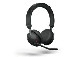 Jabra Headset Evolve2 65 Duo MS Schwarz, USB-A, inkl. Ladestation