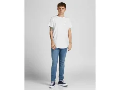 JACK&JONES Brody T-shirt Weiss / Navy Blazer Grösse M, 5 Stück