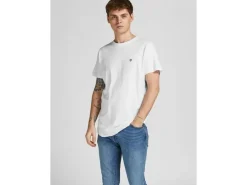 JACK&JONES Brody T-shirt Weiss / Navy Blazer Grösse M, 5 Stück