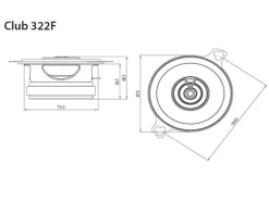 JBL 2-Weg Lautsprecher Paar Club 322F, 3.5
