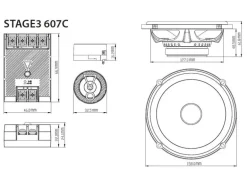 JBL 2-Weg Lautsprecher Stage3 607C