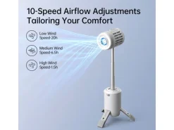 Jisulife Tischventilator Ultra1 Grau