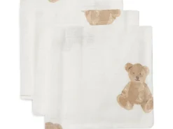 Jollein Mulltuch Nuscheli 3er Set Teddy Bear 31 x 31 cm