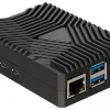 jOY-iT Gehäuse für Raspberry Pi 5 Aluminium, Schwarz