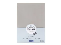 Julius Zöllner Fix-Leintuch Jersey Taupe 70 x 140 cm