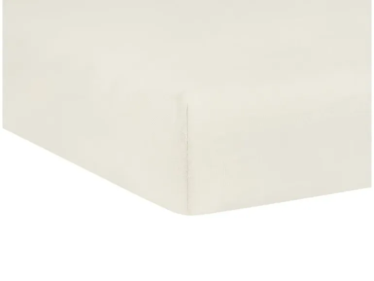 Julius Zöllner Fix-Leintuch Jersey Ecru 70 x 140 cm