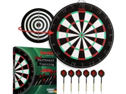 Karella Dartboard Trainingsset inkl. 2 Satz Steeldarts