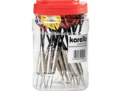 Karella Dartpfeile Steeldart in Dose 24 Stück