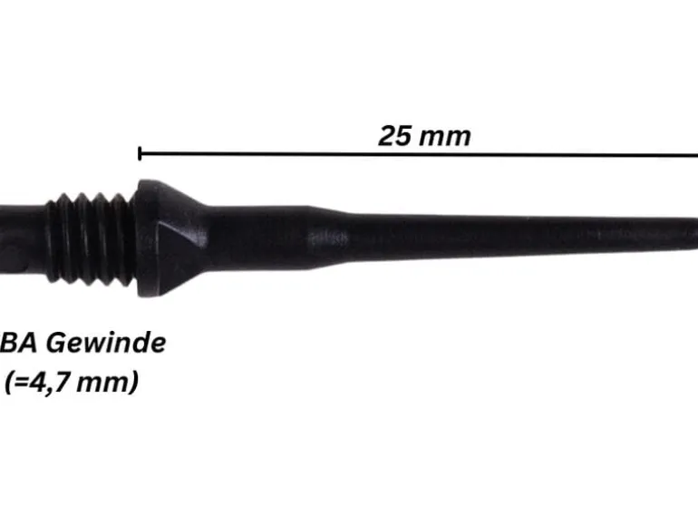 Karella Softspitzen Keypoint 100 Stück – Schwarz