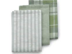 Kela Geschirrtuch-Set Pasado  3 Stück, Olive Green