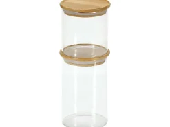 Kesper Vorratsglas Glas Bambusdeckel 500 ml stapelbar