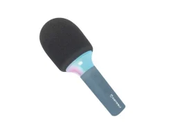 Kidywolf Mikrofon Bluetooth mit Licht blau