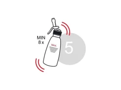 Kisag Rahmbläser Whipper Professional 0.5 l, Silber