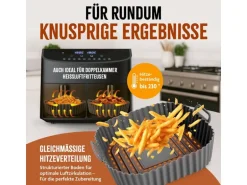 KitchBo Silikonform 20 x 20 x 6.3 cm, Schwarz / Grau