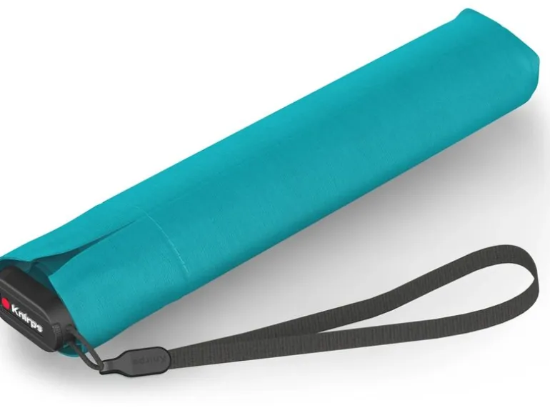 KNIRPS Schirm US.050 mit UV-Schutz Türkis Schwarz