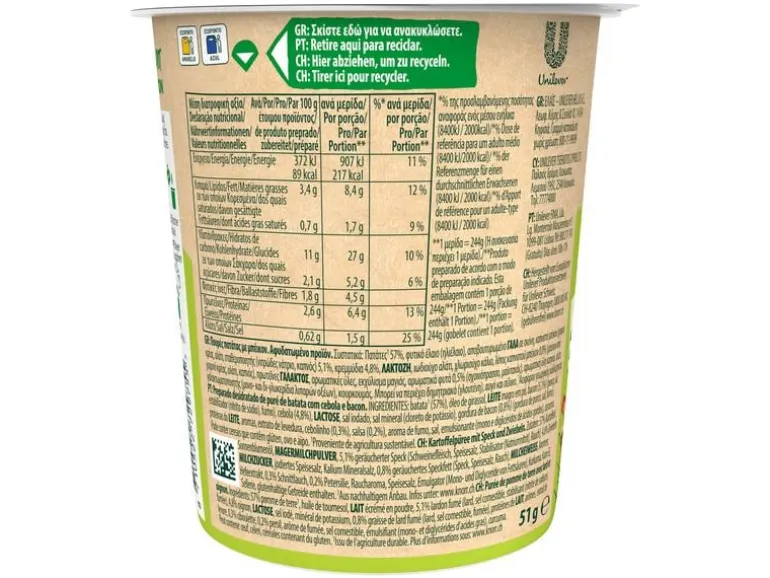 Knorr Fertiggericht Potato Snack Bacon & Onion 1 Portion