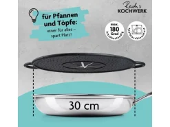 Kochwerk Spritzschutzdeckel 30 cm, Schwarz