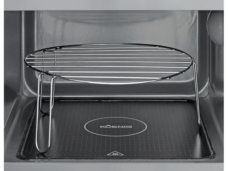 Koenig Mikrowelle Rotary Wave Silber