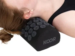 KOOR Akupressurmatte mit Kissen Schwarz