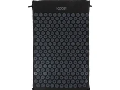 KOOR Akupressurmatte mit Kissen Schwarz